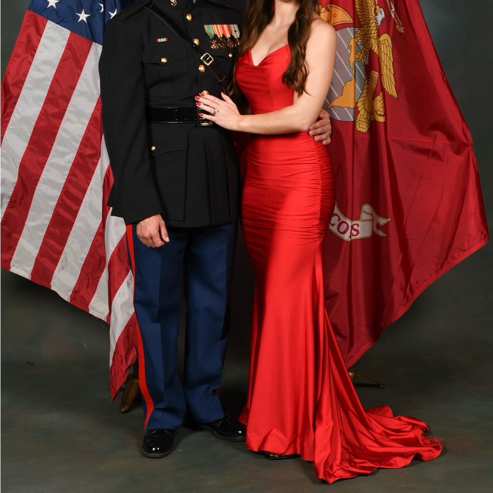 Elegant Red Gown